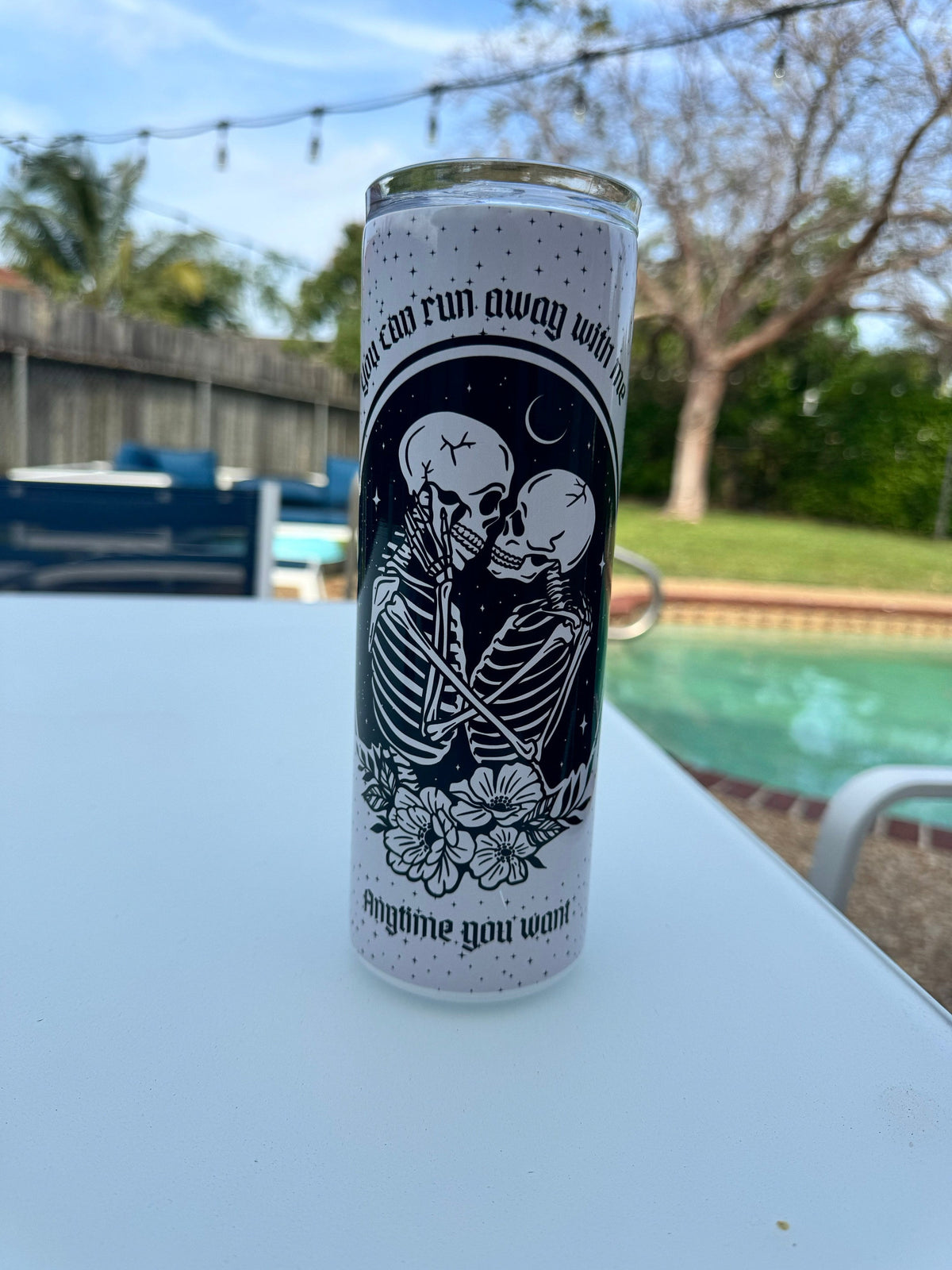 Skeleton Tumbler | MCR Inspired | Emo Cup