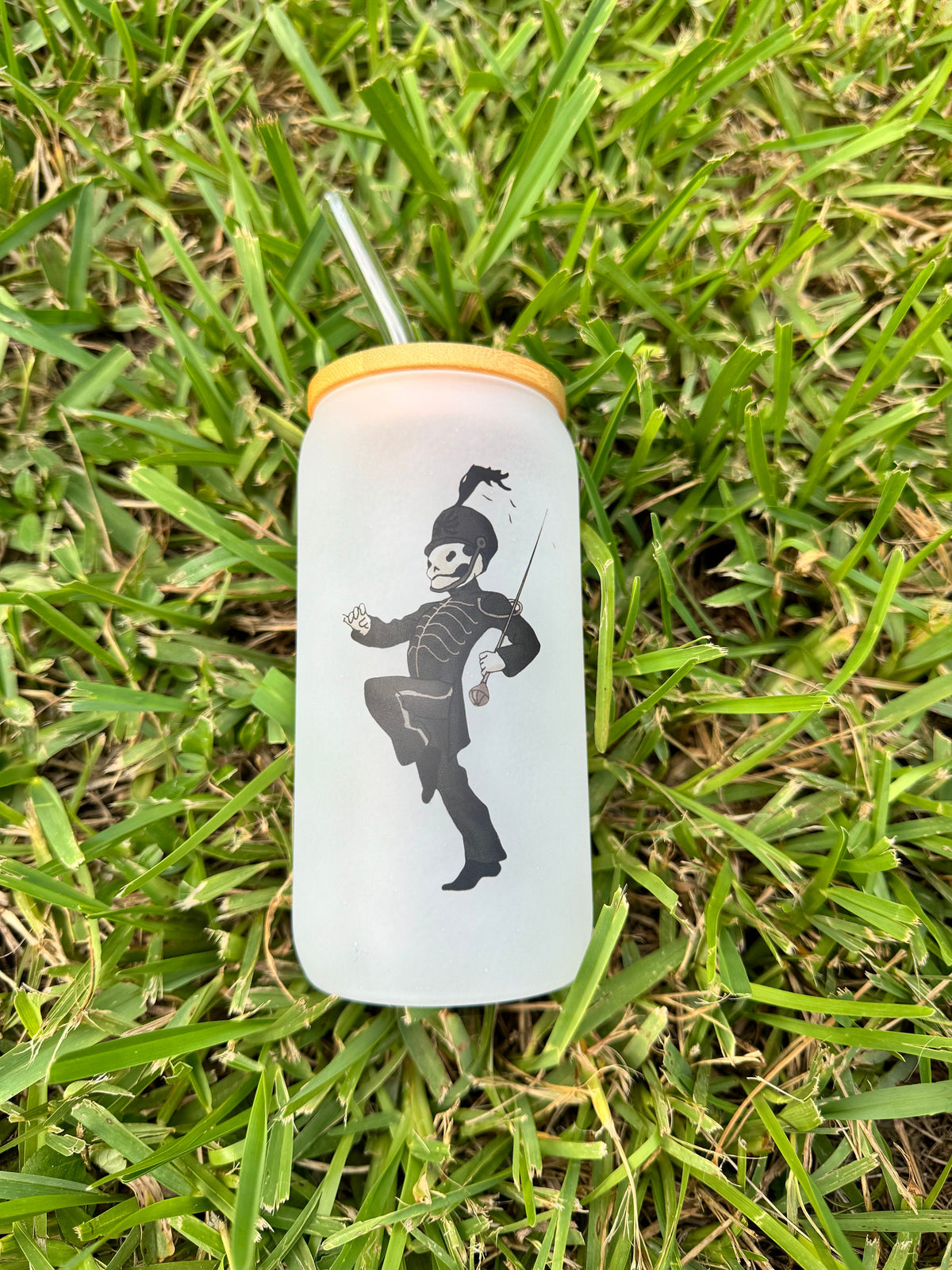 Emo Inspired Glass Cup: Emo Beer Can Style