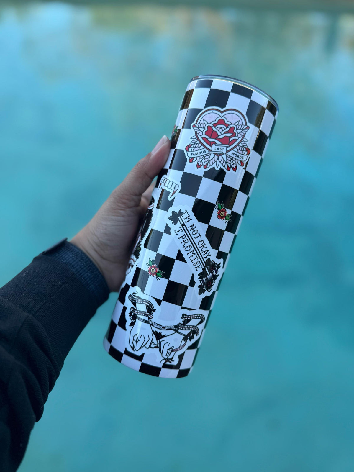 Checkered Tumbler | My Chemical Romance Cup | Elder Emo Cup