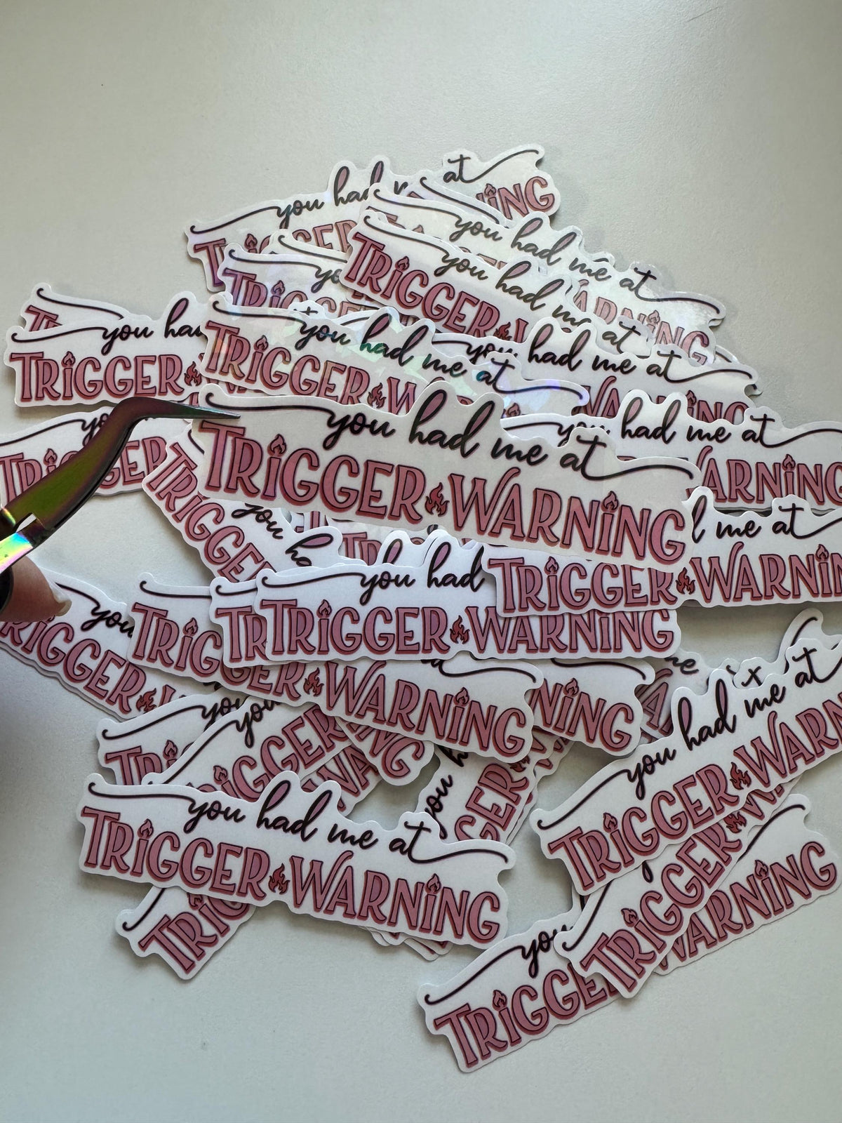 Trigger Warning | Bookish | Spicy Sticker | Water & Scratch-Resistant