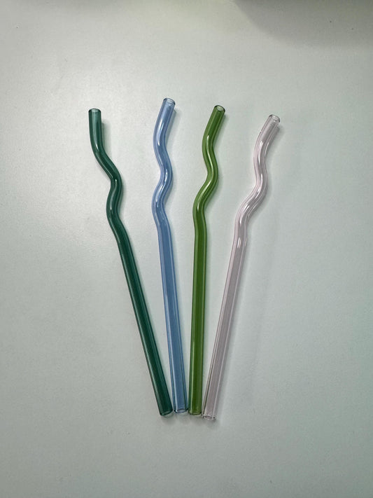 Colored Glass Straws