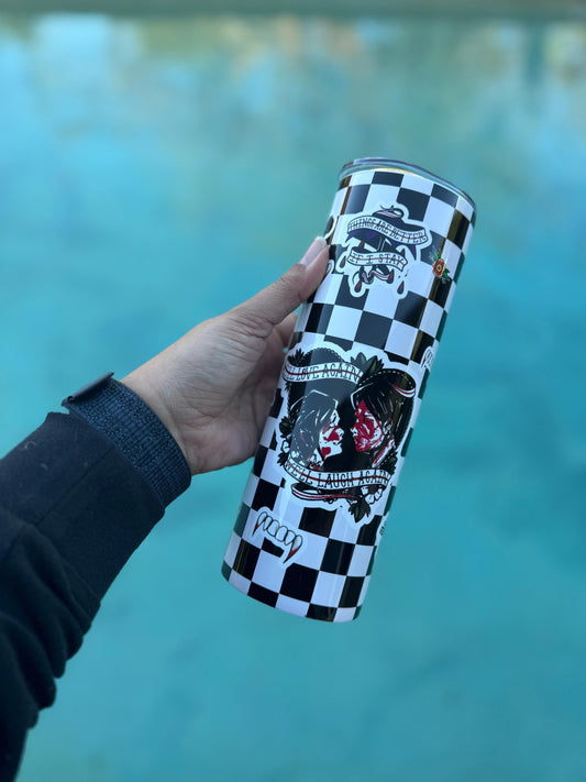Checkered Tumbler | My Chemical Romance Cup | Elder Emo Cup