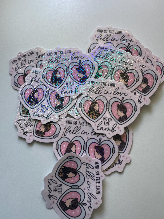 Twilight Saga | Holographic Sticker | Lion & Lamb Love Quote