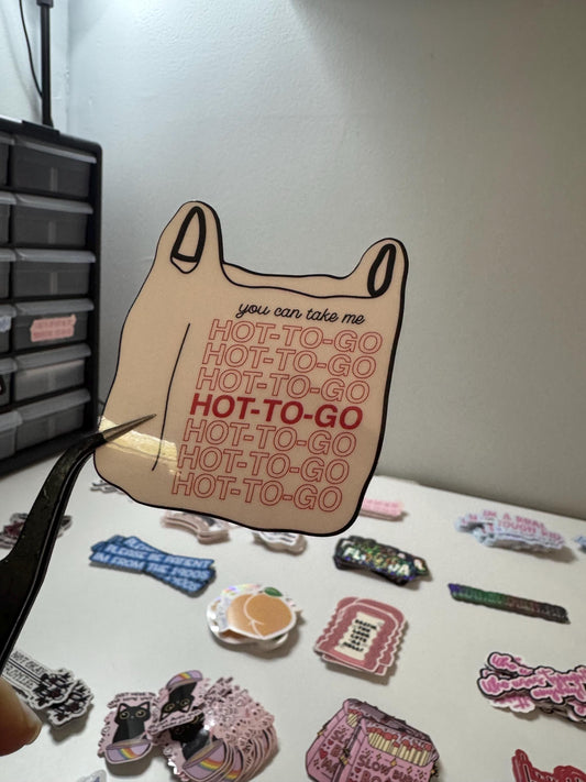 HOT TO GO Sticker