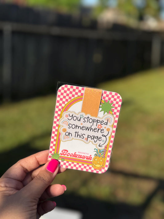 You Stopped Somewhere on This Page | Magnetic Bookmark | Bookish