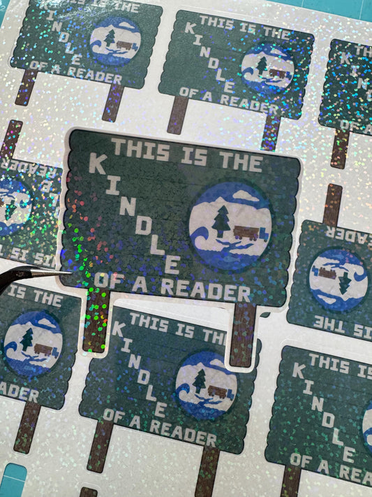 Twilight Saga | Holographic Sticker | Kindle Sticker | Forks Washington