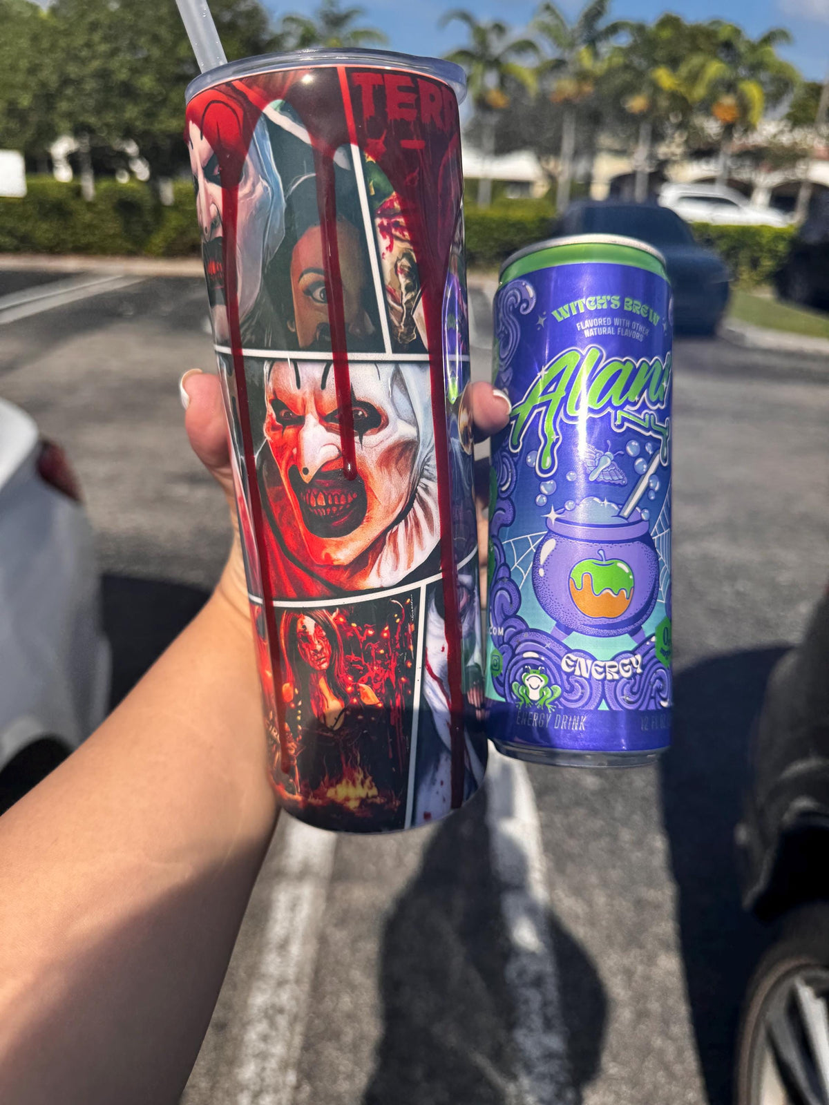 Terrifying Clown Horror Tumbler – 3D Blood Drip Clown Cup | 20oz Stainless Steel Insulated Cup