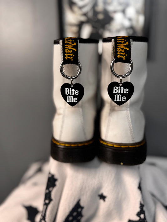 Bite Me Boot Charms | Gothic Alternative Boot Accessories | Alt Fashion | Doc Martens